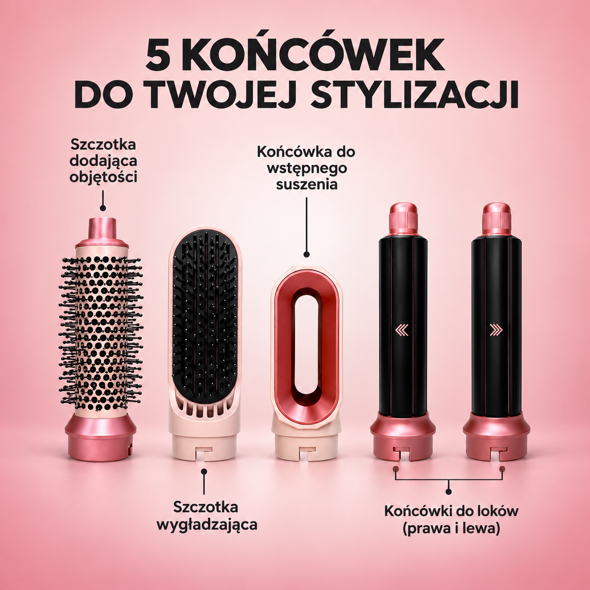 OMYLLA® AirStyler 5w1 – Stylizator do włosów